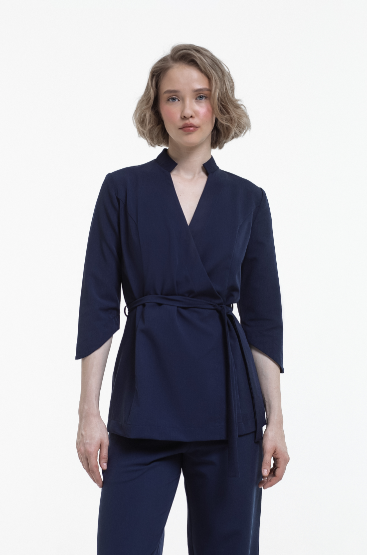 Wrap Scrub Top
