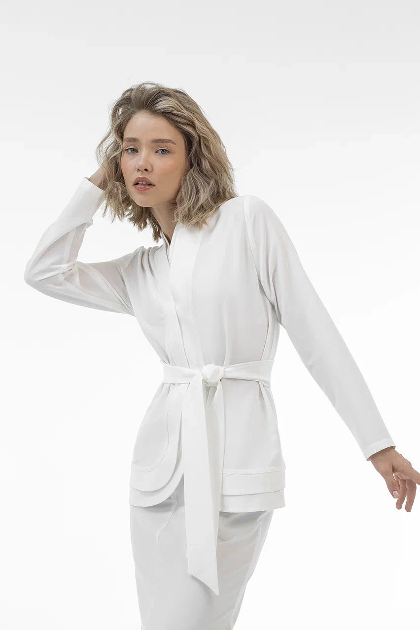 Women’s Kimono-Style Scrub Top