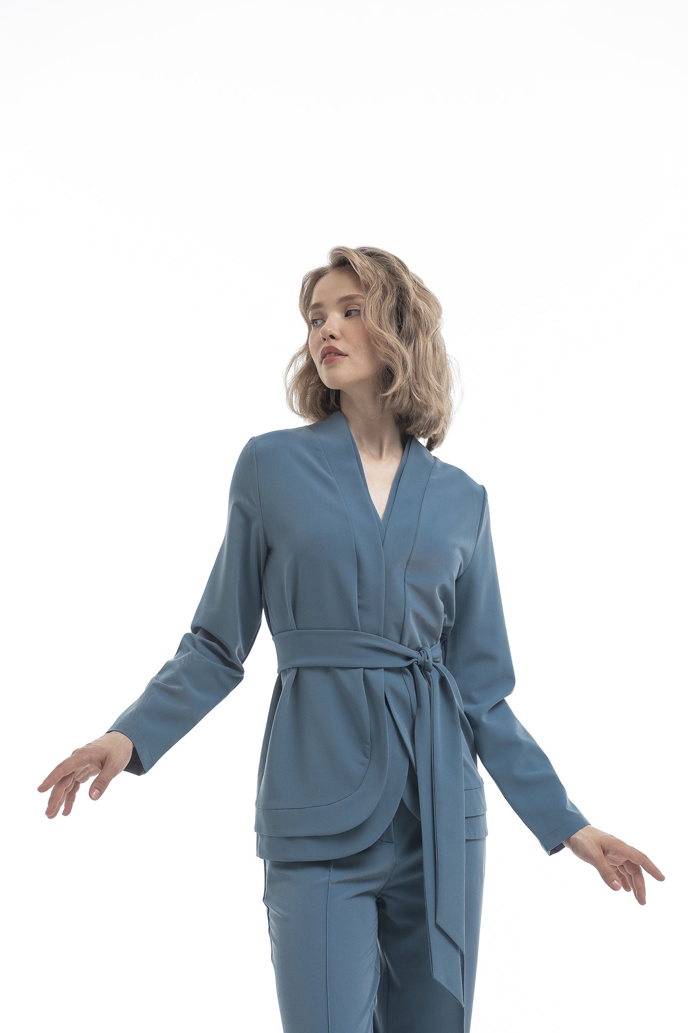 Women’s Kimono-Style Scrub Top